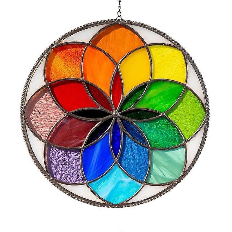 Window Pendant Round Shape Multi-color Acrylic Hanging Pendant Decoration for Home KAESI KAESI