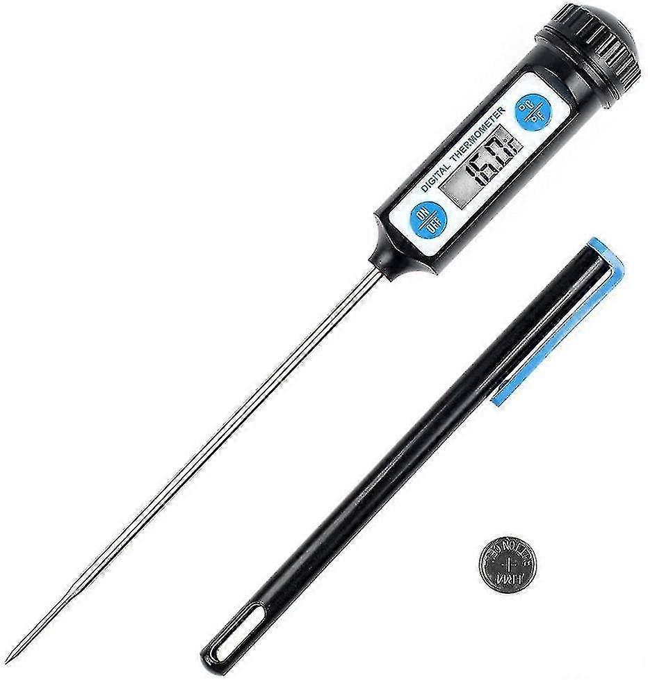 Cooking Thermometer, Kitchen Thermometers Digital Digital Thermometer With Long Probe And Lcd Display For Food, Meat, Oil, Milk, Wine, Bbq And Hot Wat