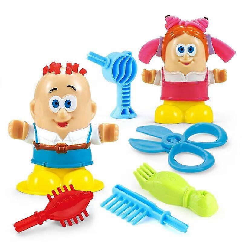 Children's colorful non-toxic barber clay game modeling clay game kit modeling clay game play DIY toys simulation game