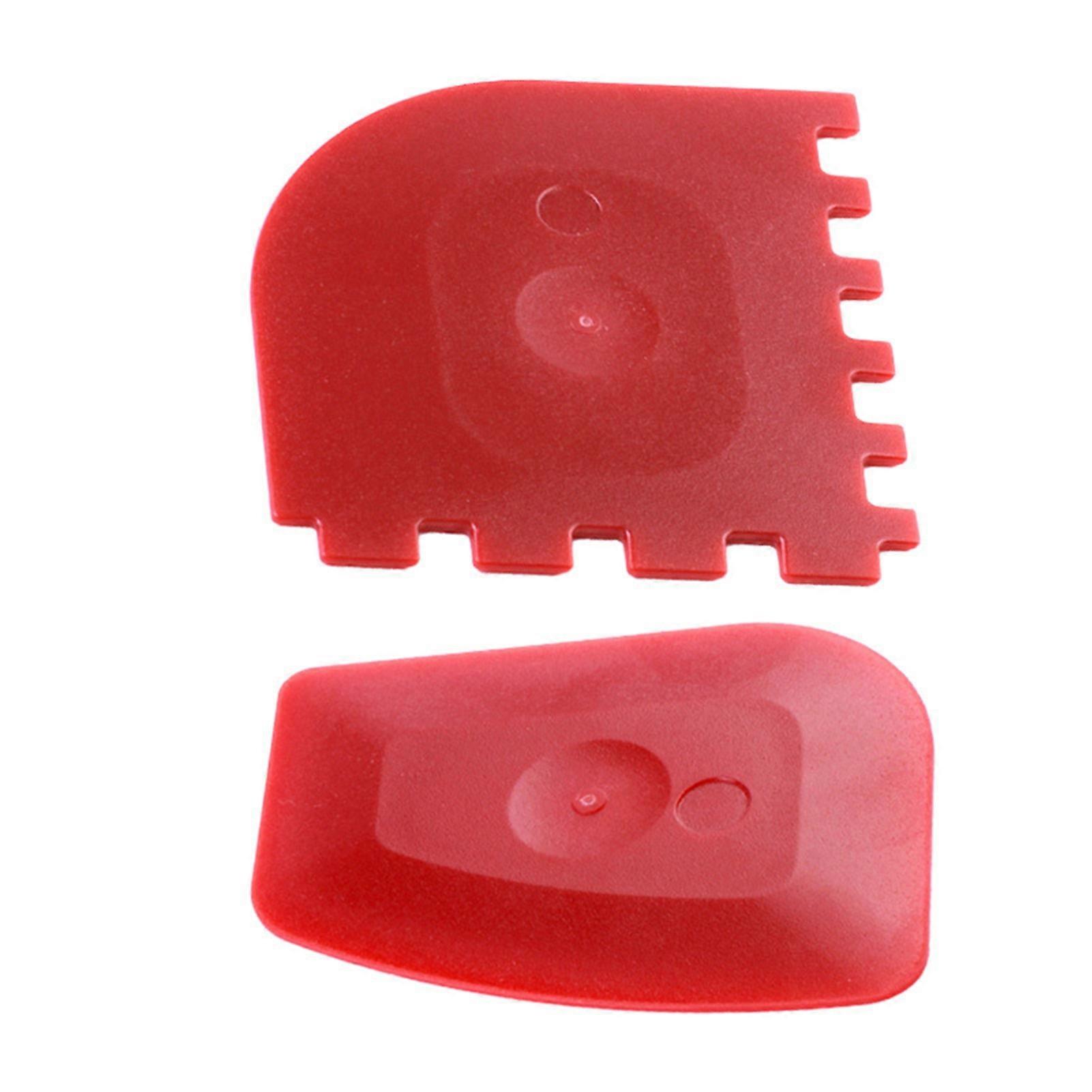 2Pcs Pan Scraper Convenient Wear-resistant Comfortable Grip Non-slip Grill Pan Cleaning Scraper Set Home Supplies KAESI