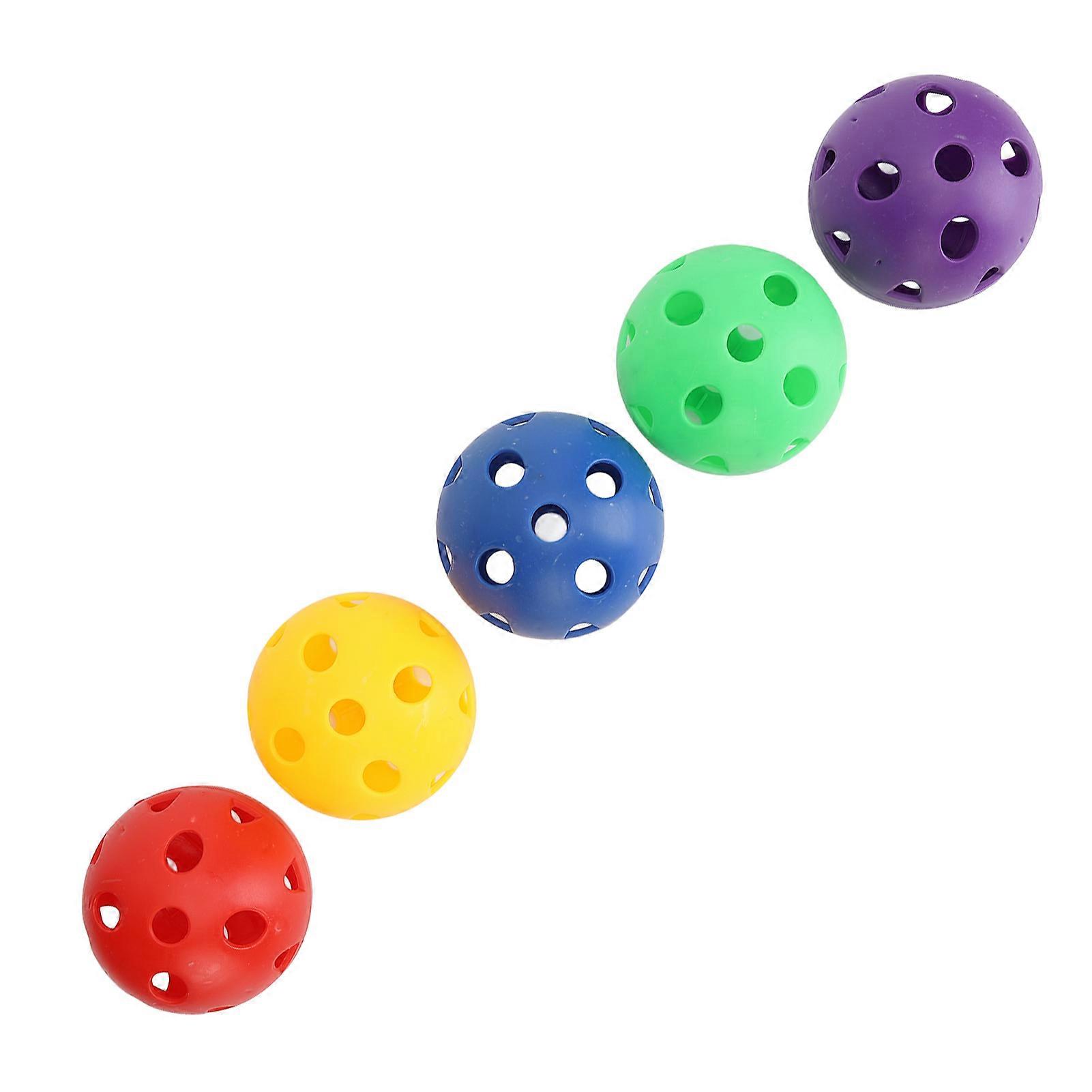5pcs Sensory Training Balls Colorful Hollow Out Improve Coordination Fine Motor Skills Baby Ball Set