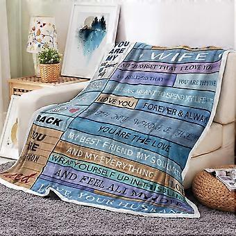 Wife Gifts from Husband-Gift for Wife,to My Wife Blanket, Wife