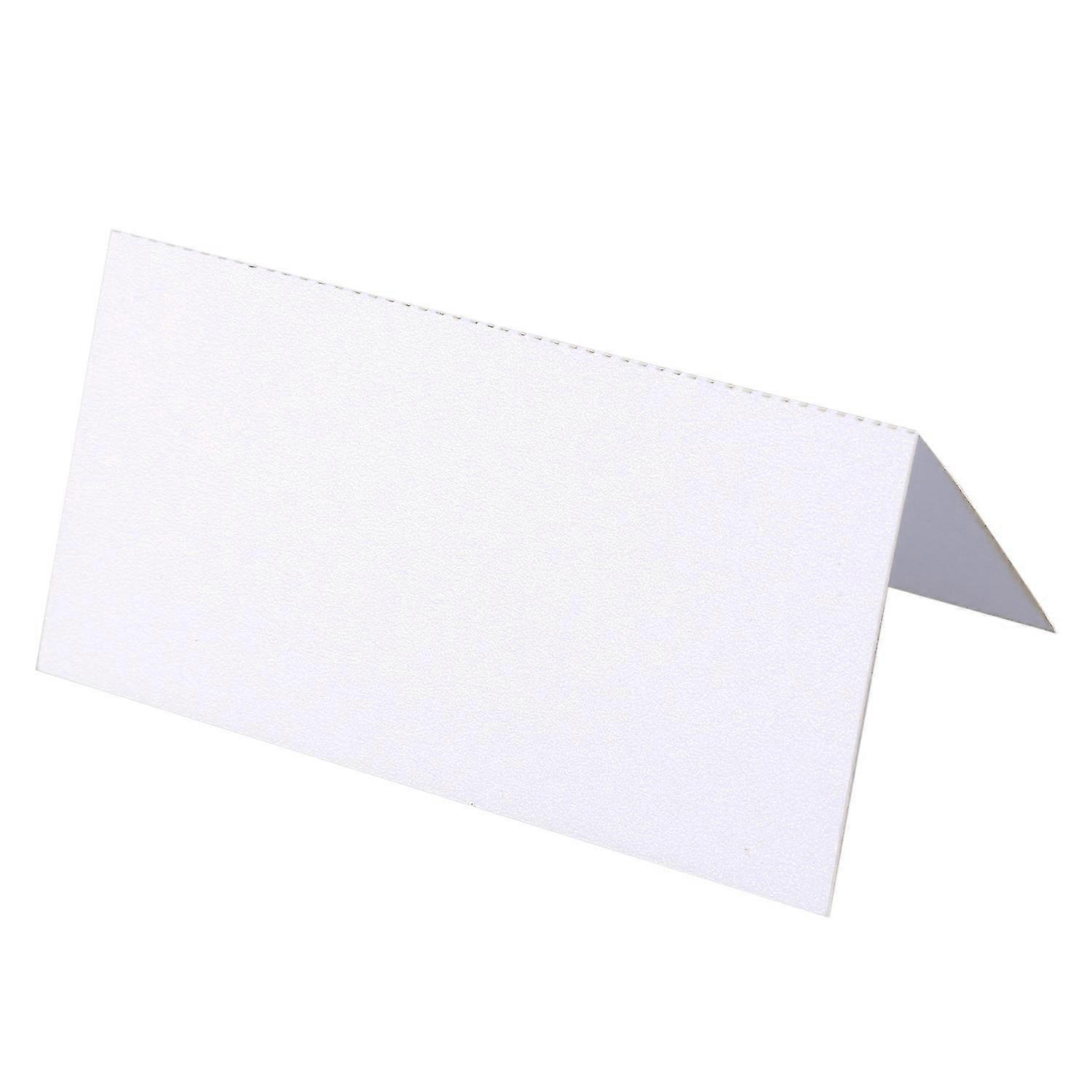 100 Blank Table Name Place Cards, Many Colours - White, Party, Wedding