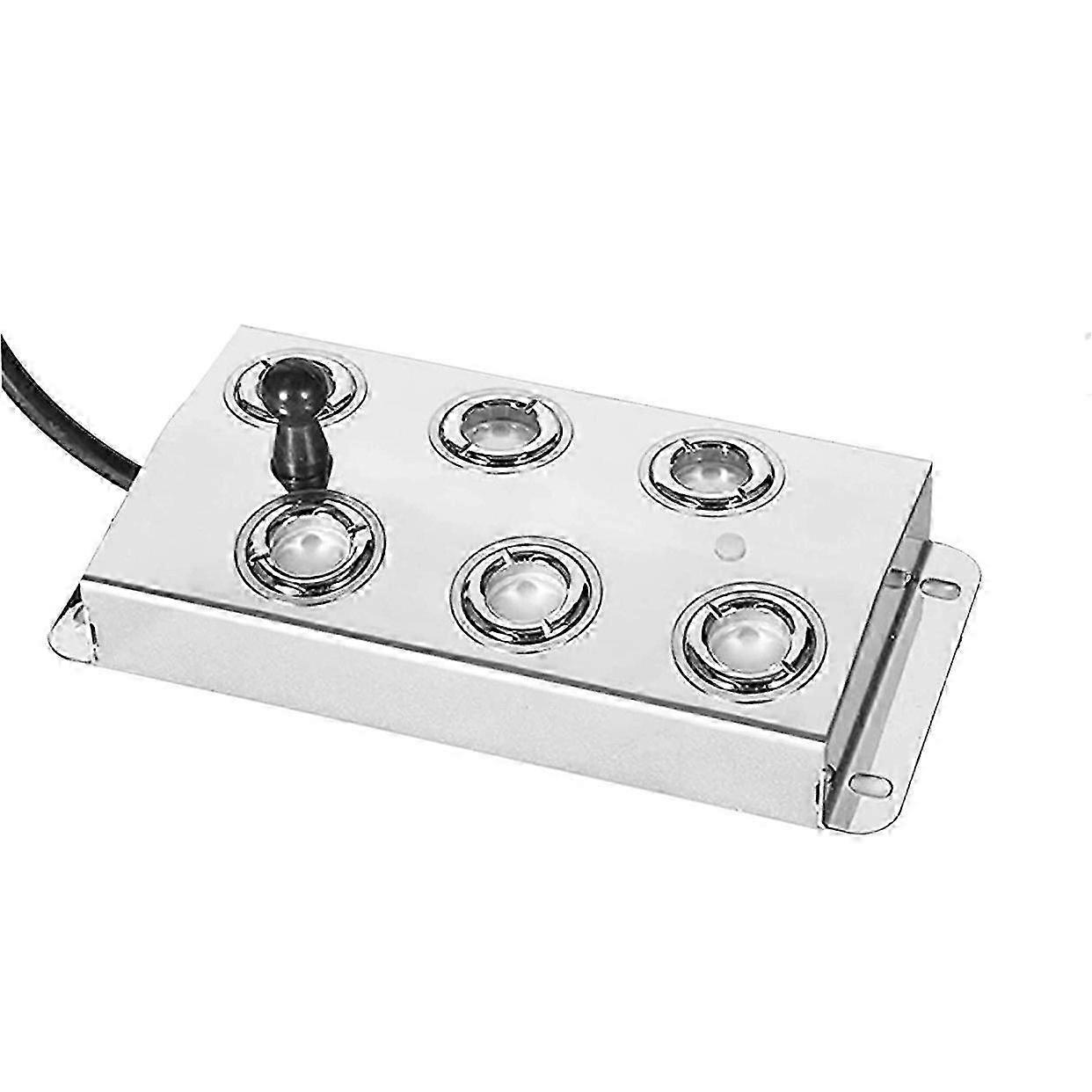 6 Ultrasonic Mist Maker Fogger 4200ML/H Water Fountain Pond Fog Machine Atomizer Air Humidifier with 1.5M Cable