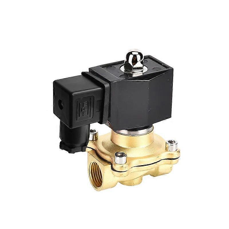 1-2 صمام الملف اللولبي الكهربائي 12V IP65 مقاوم للماء عادة صمام الملف اللولبي النحاسي مغلق 24V 12V 220V 110V