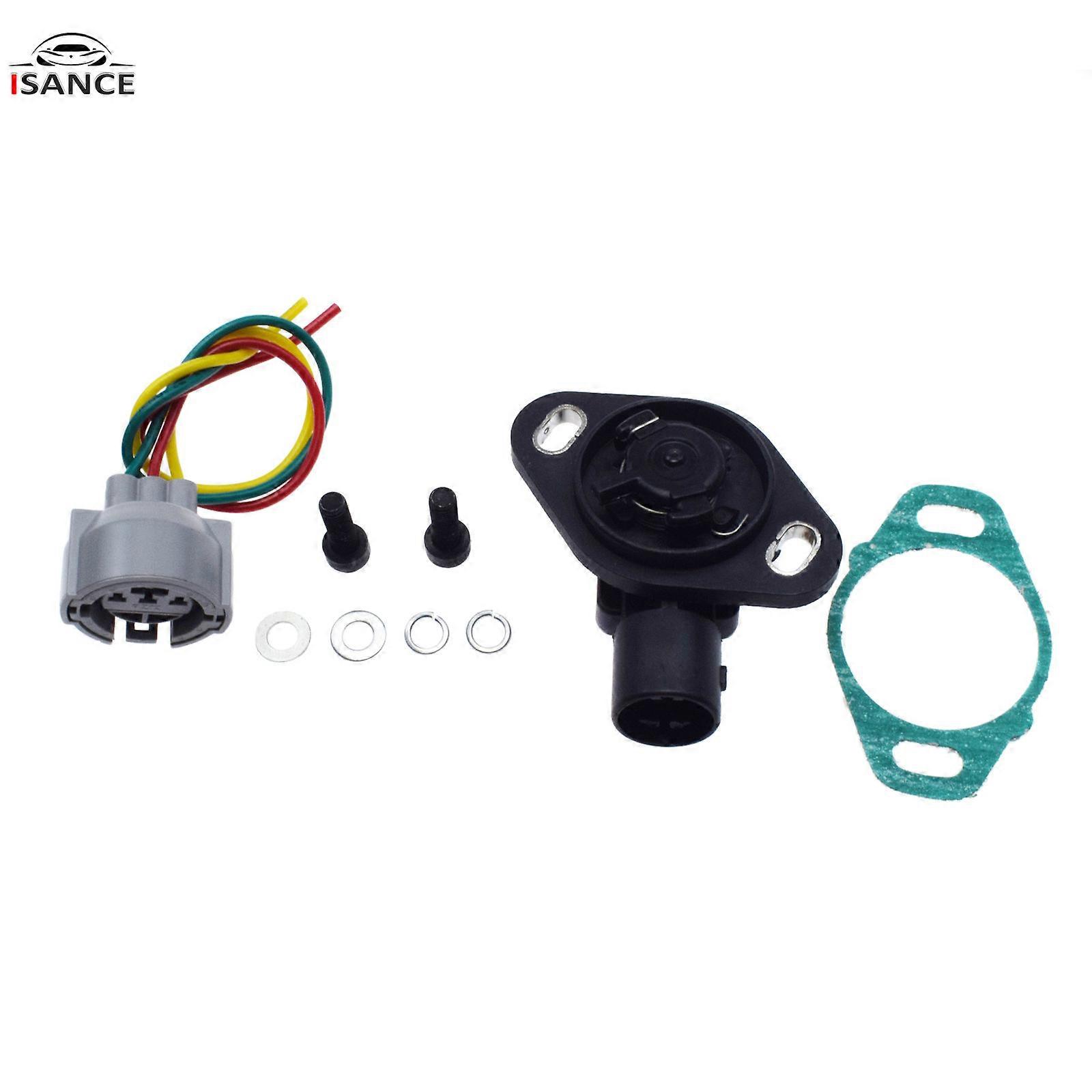 Throttle Position Sensor TPS With Wiring Harness Plug Fit Acura Integra Honda Accord CR-V Prelude Civic 16400-P0A-A11