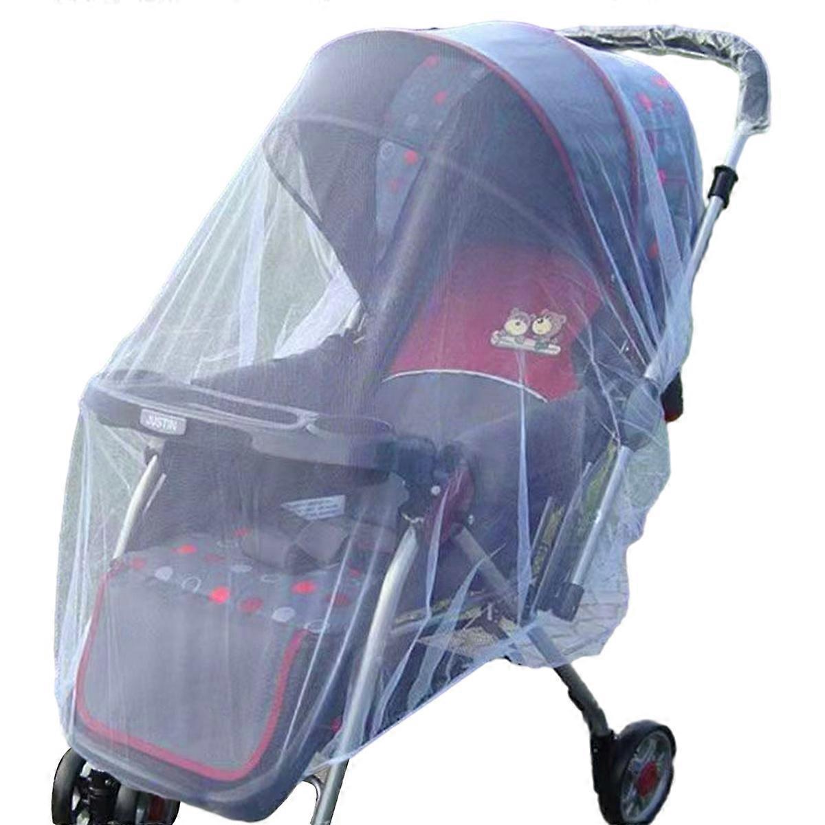 KXJ-2 Pack Mosquito Net for Stroller - Durable Baby Stroller Mosquito Net - Bug Net for Strollers, Bassinets, Cradles, Playards, and Portable Crib, 1.