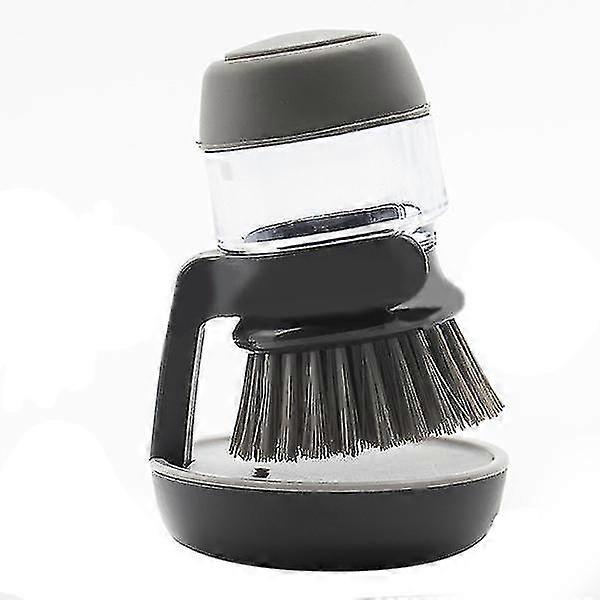 Soap Dispensing Palm Brush Storage Set Washing Up Brushes With Stand Hand