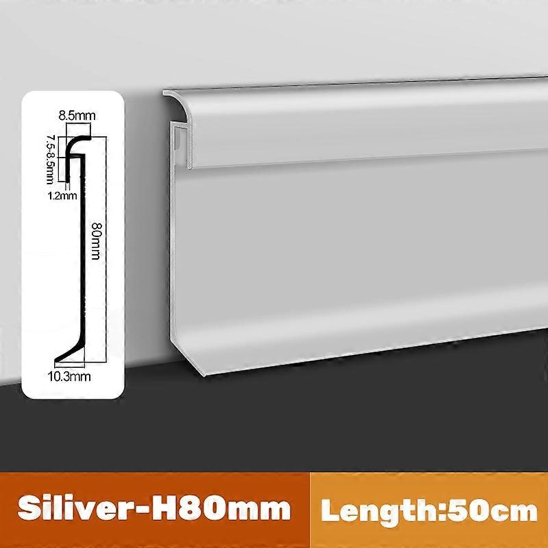 H80mm Surface Mounted LED Skirting Line Aluminum Profiles Baseboard Corner Wall Decor Bar Strip Lights Stair Corner Bar light