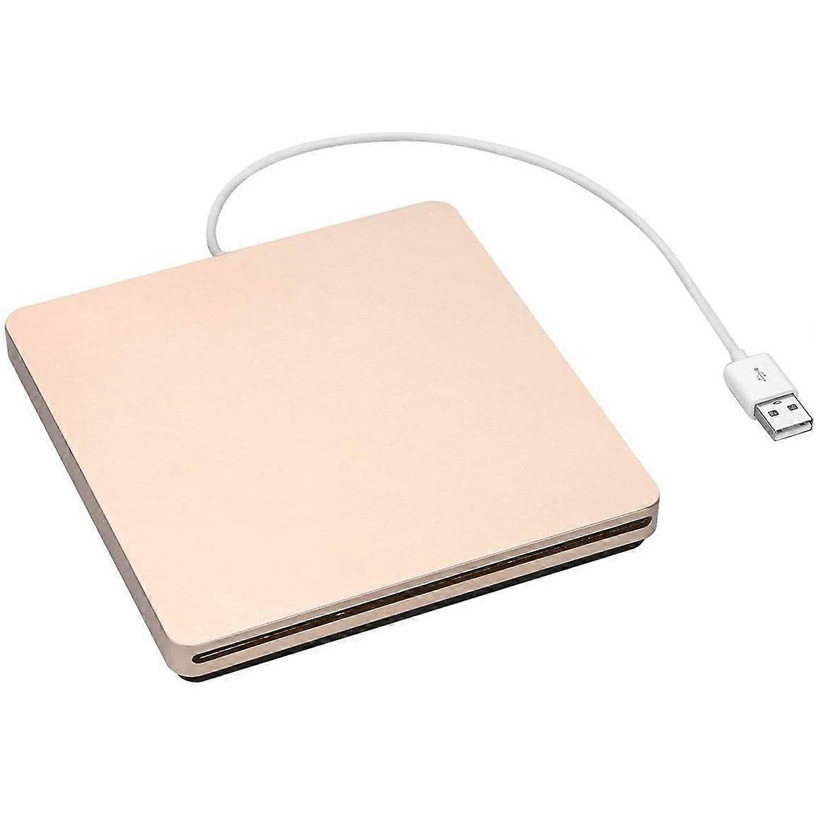 External USB 2.0 DVD Drive, Portable VCD CD Burner and Player, Compatible with Mac OS, Windows ME/2000/XP/Vista/7