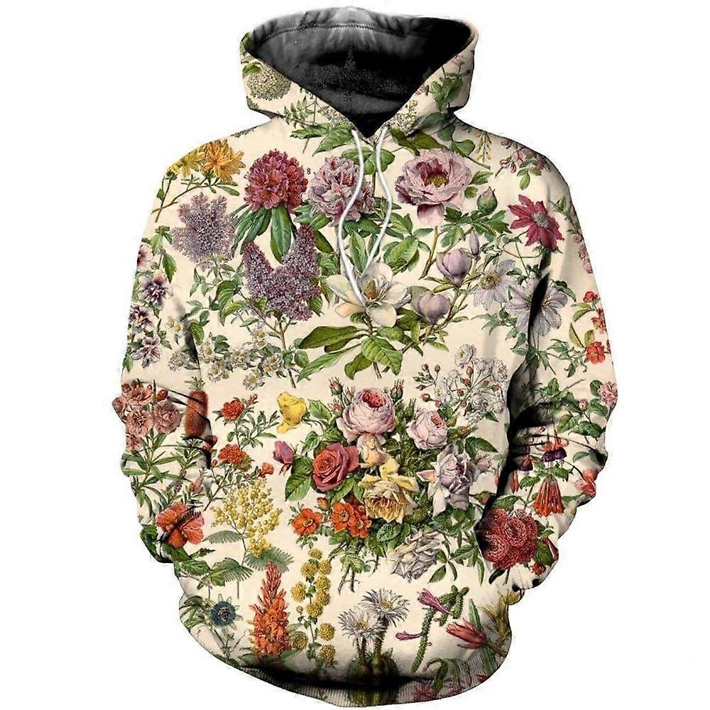 Fashion Mens Womens Hoodie 3D PrintTropical Flowers Hoody