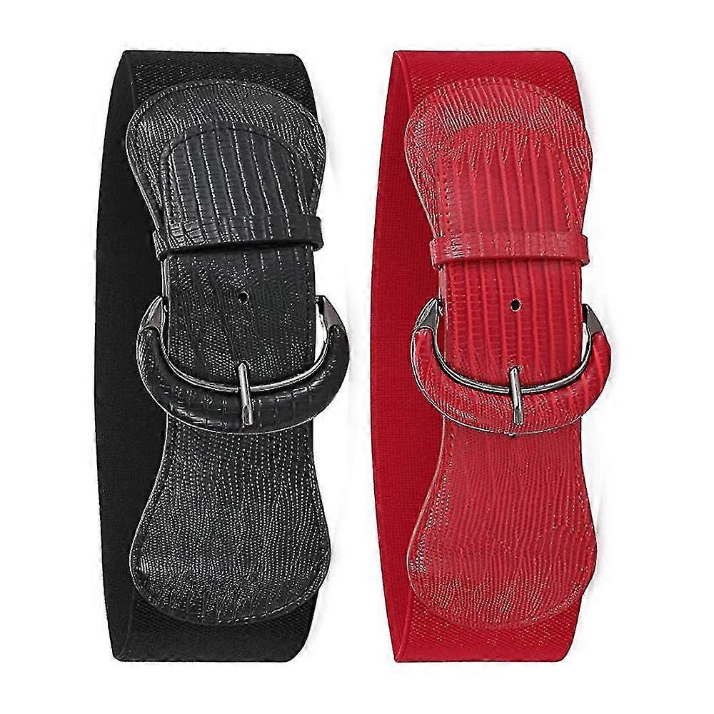 2 قطع المرأة تمتد واسعة حزام الخصر للباس السيدات مرنة حزام هوك مشبك