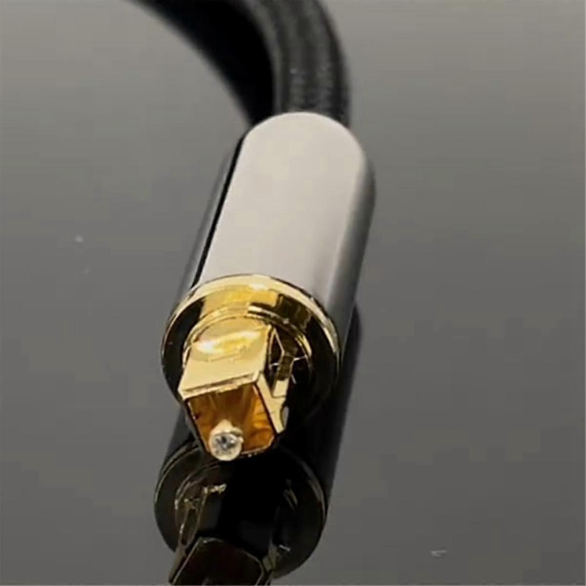 الألياف الضوئية كابل الفاصل 2 في 1 محول Toslink ل Hdtv DVD الرقمية مكبر الصوت شريط الصوت التلفزيون ، منفذ مطلي بالذهب