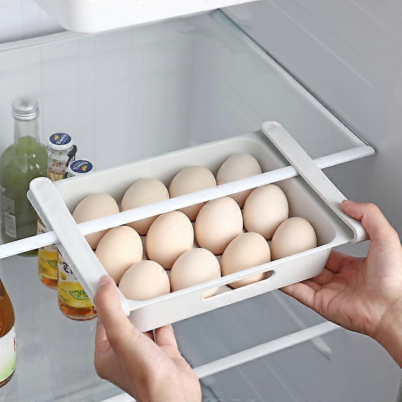 12 Grid Refrigerator Storage Box Bins Eggs Storage Holder Container Case  Fresh Spacer Plastic Kitchen Storage Rack Organizer