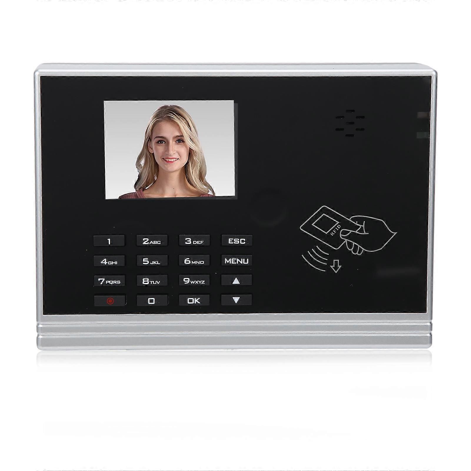 2.8in Color Display Time Attendance Machine with ID Card Password TCP IP Support