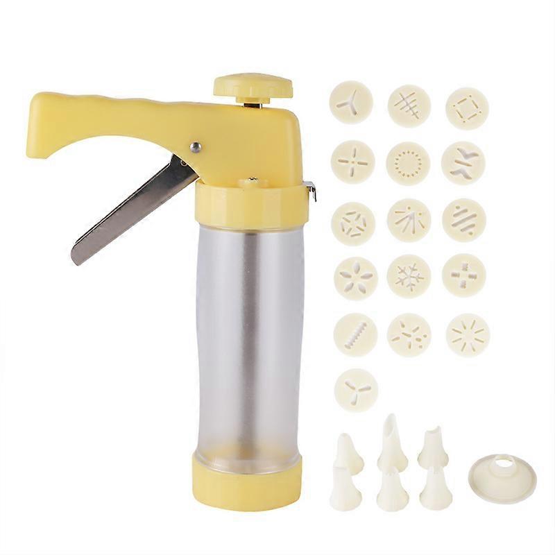 Pastry Cookie Press Kit - 16 Stencils and 6 Nozzles Included for Effortlessly Creating Professional-Quality Pastries
