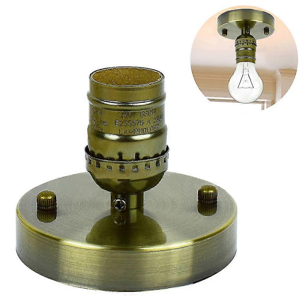Vintage Ceiling Light Base Industrial Mount Wall Light Stand Pendant(bronze