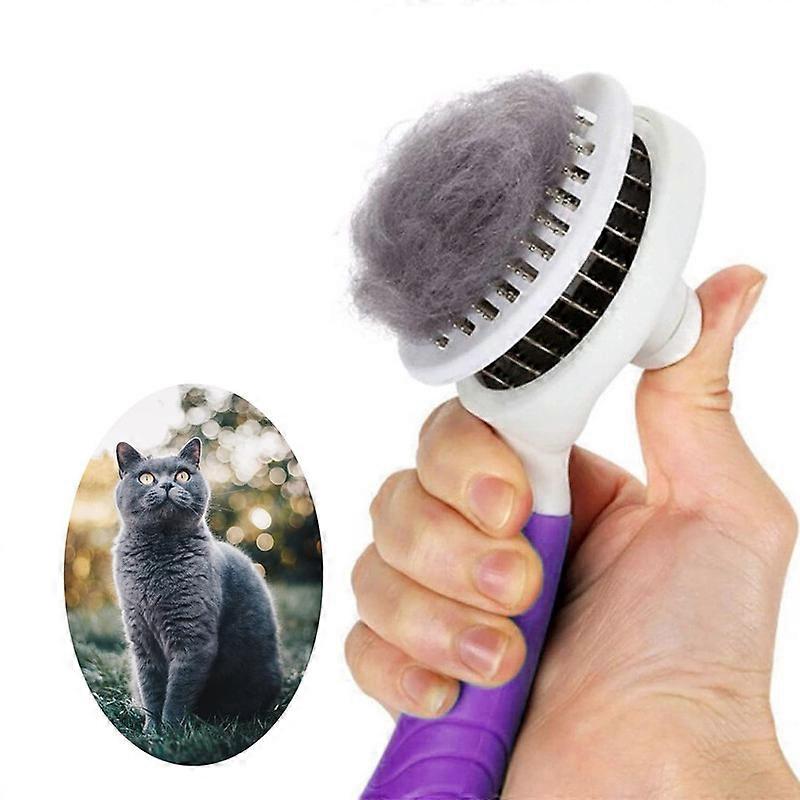 Cat Grooming Brush, Self Cleaning Slicker Brushes