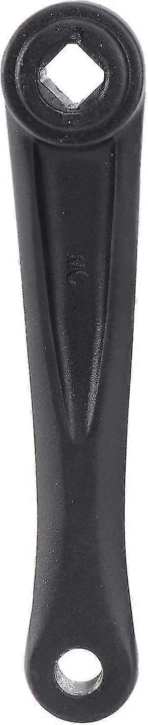 Venstre krumtaparm vandret firkant 17 cm (sort)(1stk)