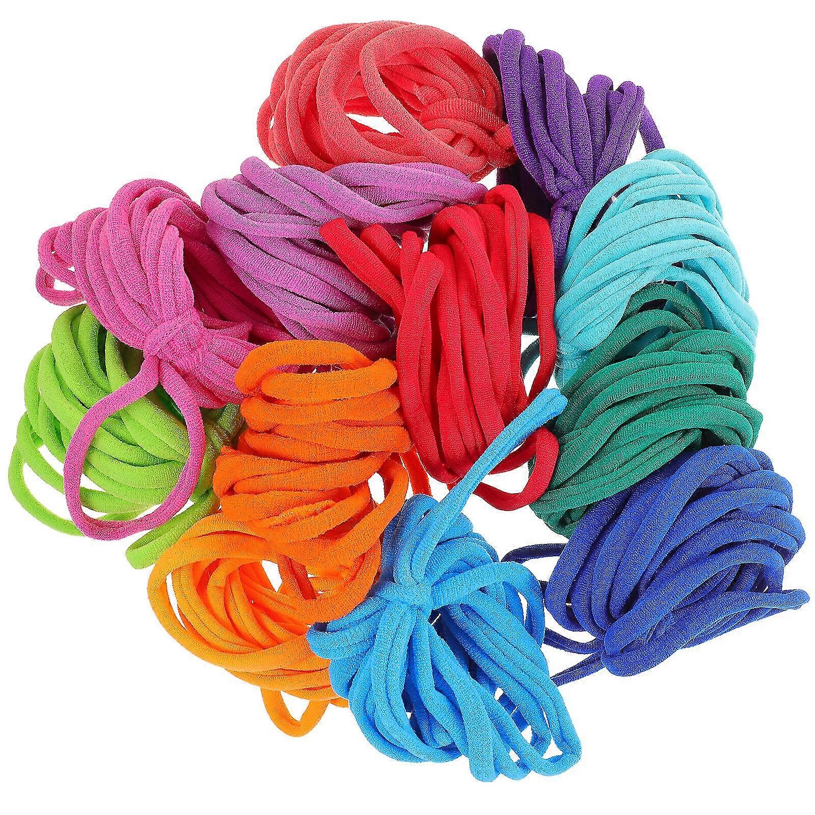 192pcs Potholder Weaving Loom Loops Multicolored Elastic Loom Bands For Kids