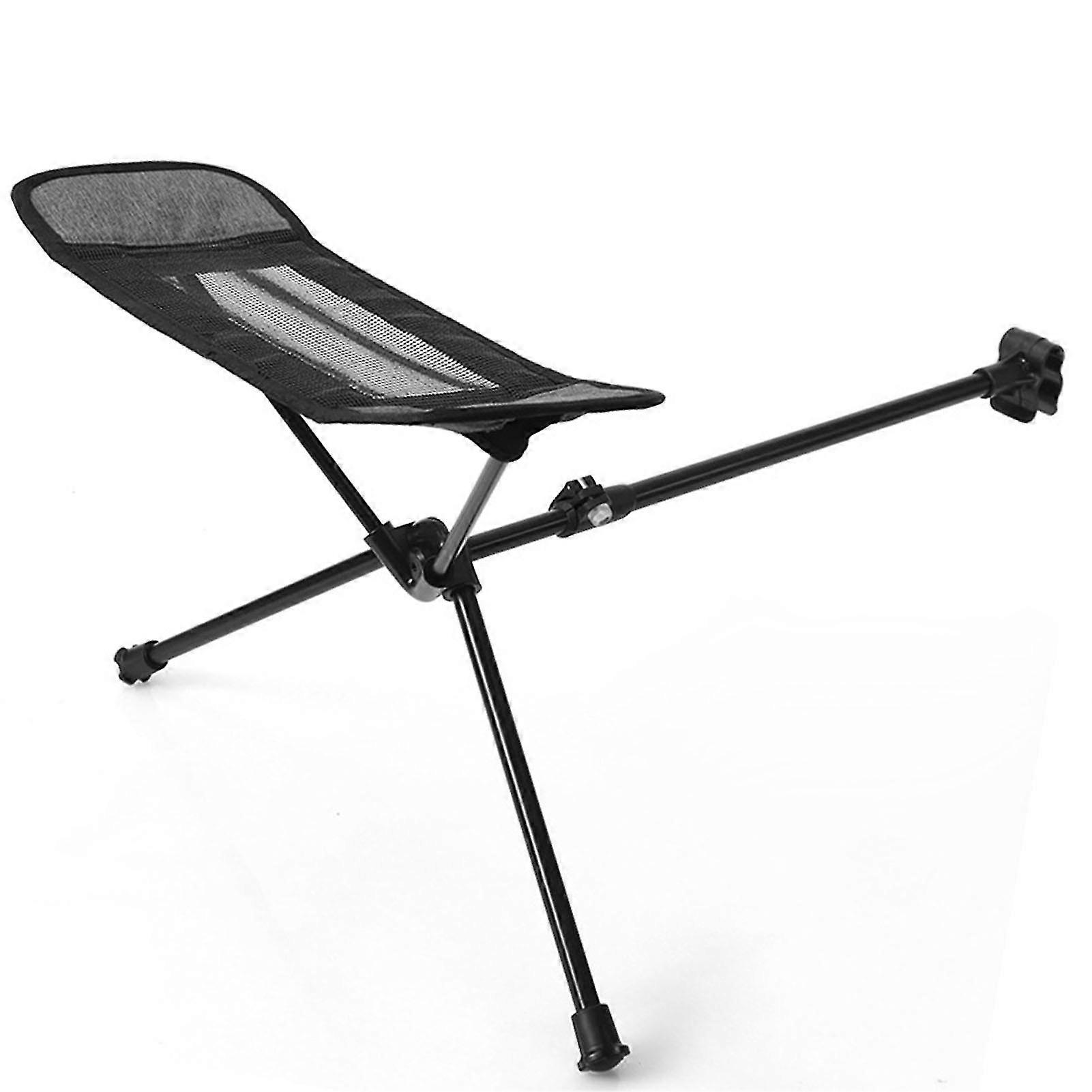 Portable Aluminum Alloy Retractable Folding Footrest for Beach and Camping Chairs