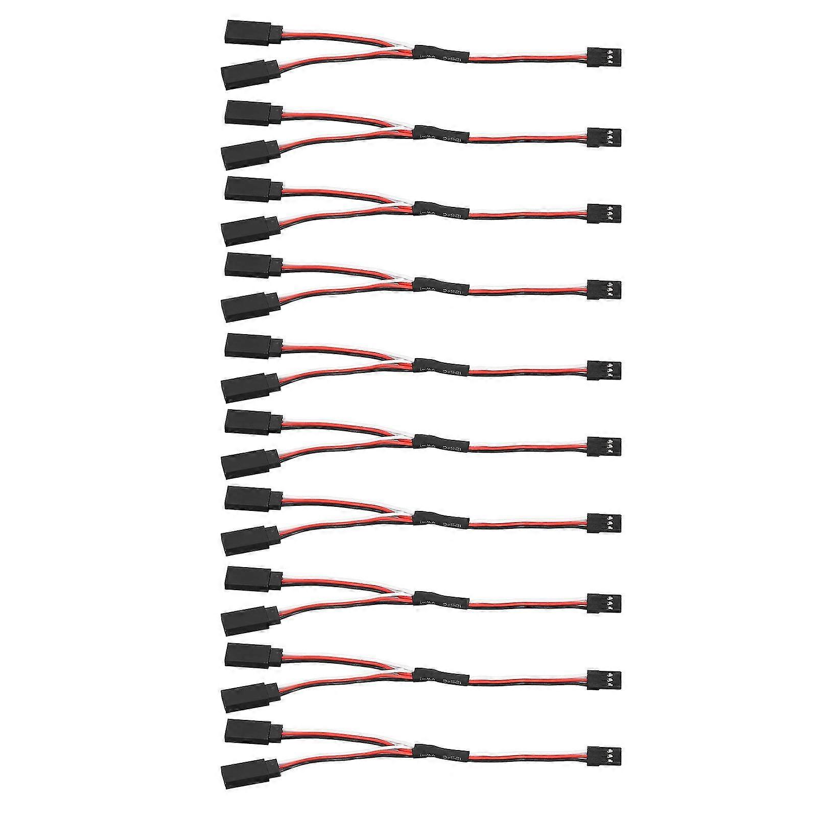 Servo Extension Cable 10 Pack 3 Pin Female to Male Connector Y Type 150mm for Remote Control