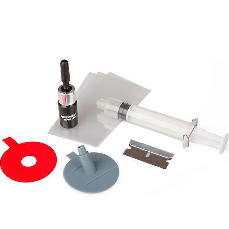 Car Windshield Repair Kit Tools DIY Auto Glass Windscreen Repair Set Give Door Handle Protective Decorative Stickers