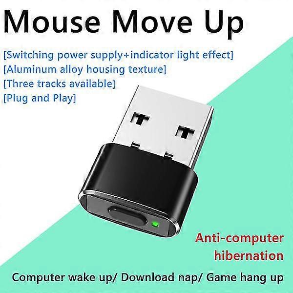 Souris USB Jiggler, déplaceur de souris indétectable, noir