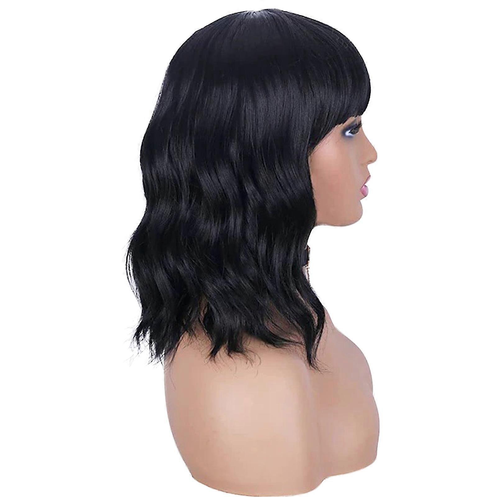 Perruques De Cheveux Courts Bob Droite Avec Frange Plate Synthétique Coloré Cosplay Quotidien Partie Perruque Néon pour Femmes