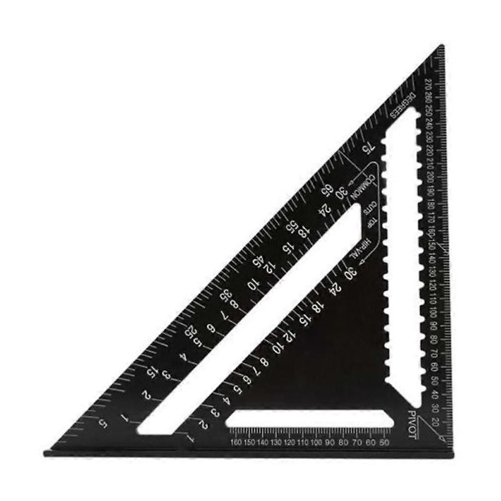 Triangle Square Ruler 12inch High-Precision Metric Triangle Ruler for Woodworking Quick Read Square Layout Gauge Measuring Tool