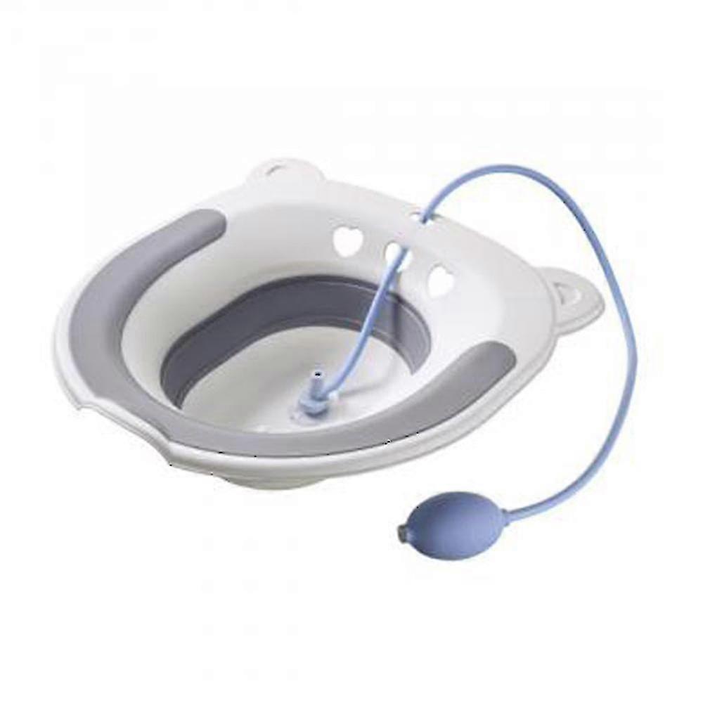 אמבט Evago Sitz למושב אסלה - טיפול לאחר לידה, מרגיע טחורים ופרינאום - מתקפל, קל לאחסון, מתאים לרוב האסלות