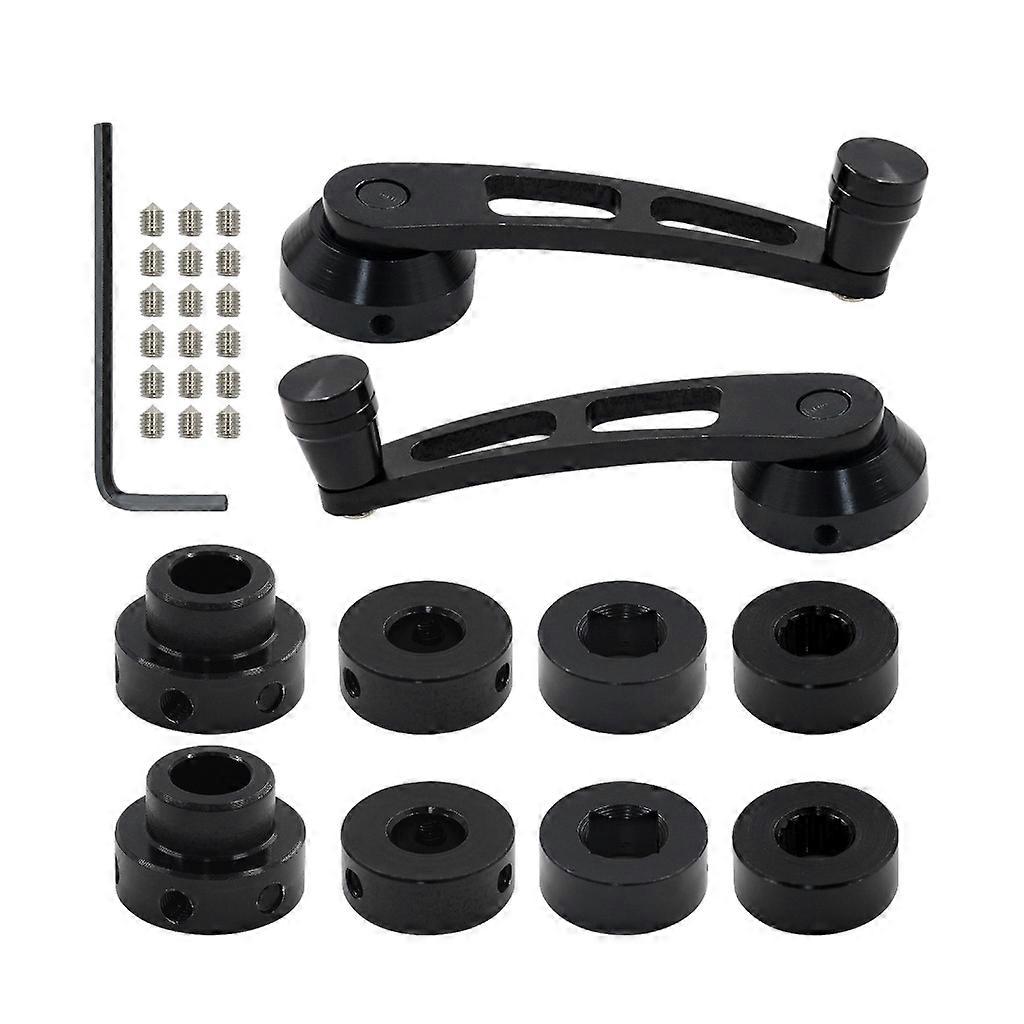 Car Window Handle Replacement Set Universal Aluminum Alloy Winder Crank Riser