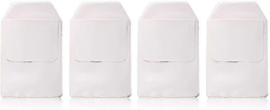 4 Pcs White Pocket Protector For Pen Leaks