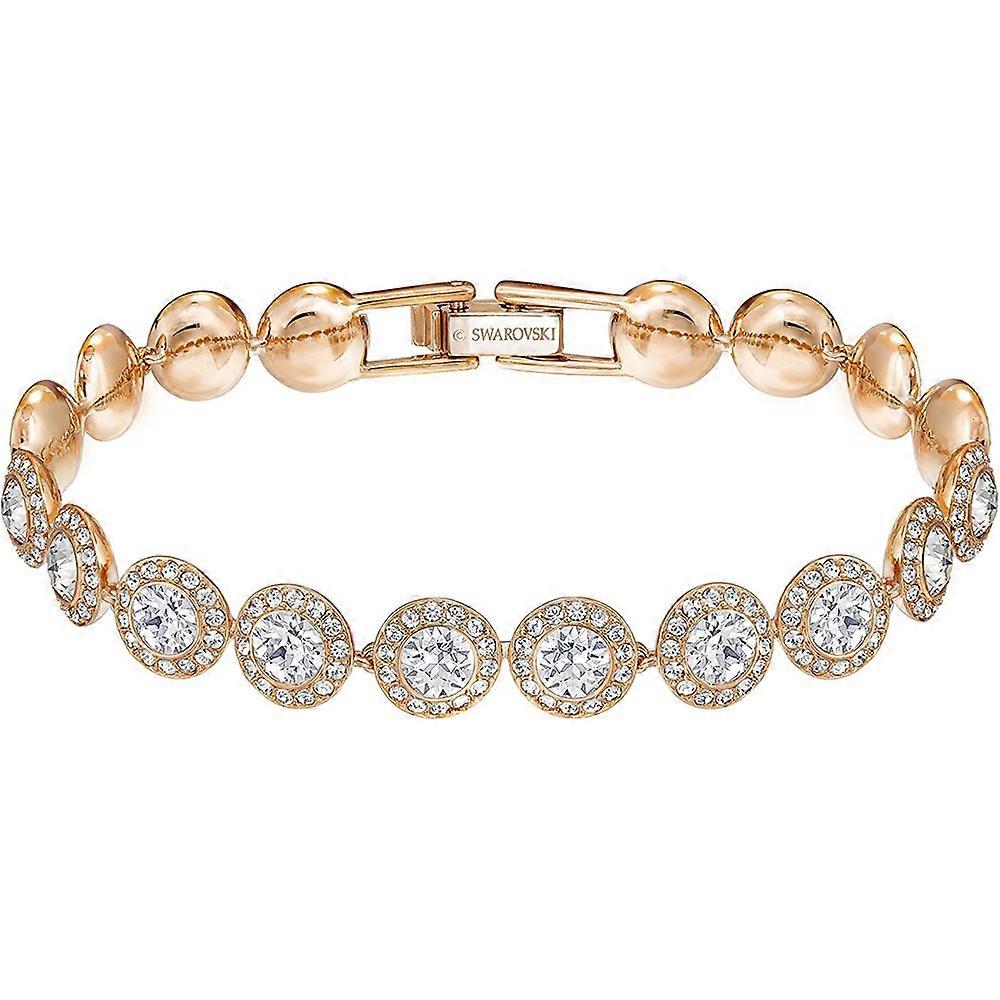 Rose gold and white diamond bracelet