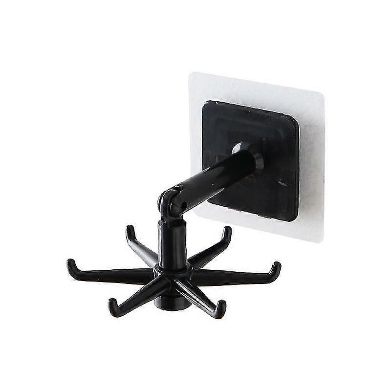 Multi-functional Rotating Hook To Collect Rack Non-traced Sticky Hook Creative