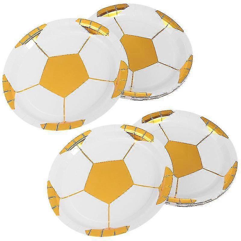 Gold Disposable Serving Tray 16 Piece Paper Dinner Plates