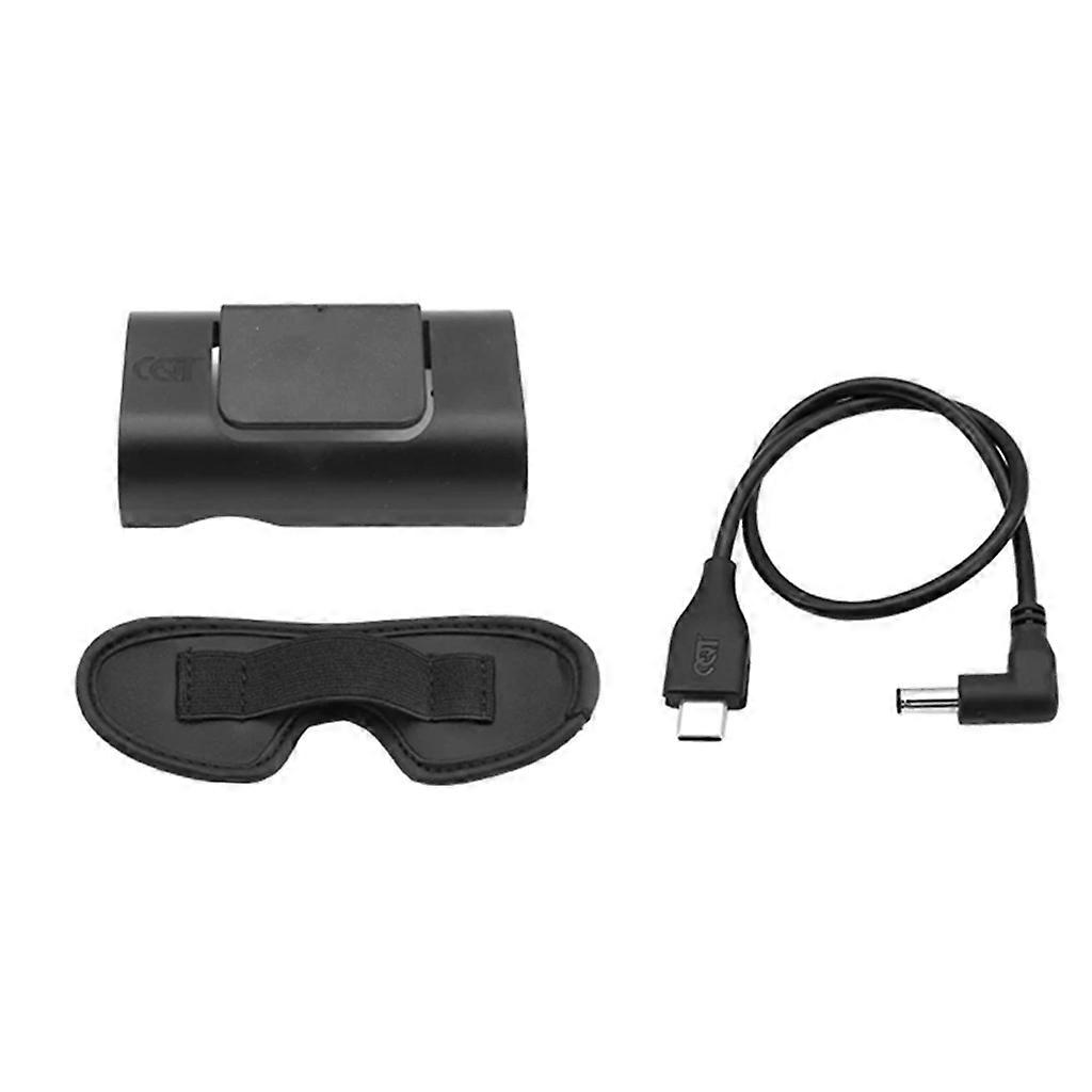 Battery Storage Case For Goggles 2 Power Cable Battery Bracket Lens Protector