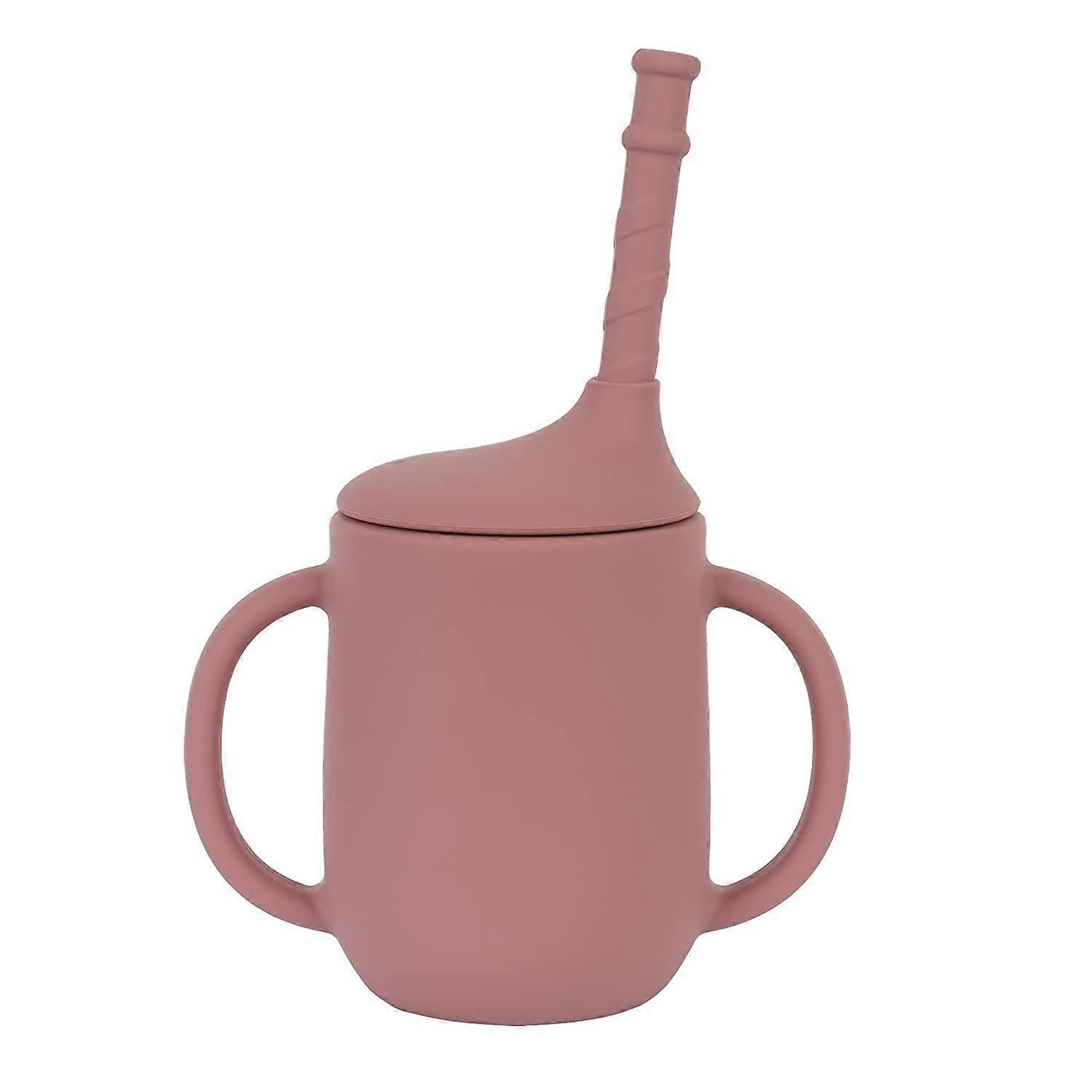 No Spill Sippy Cups for Toddler, 100% Soft Silicone Straw Trainer Cup for Infant, Tiny Tray