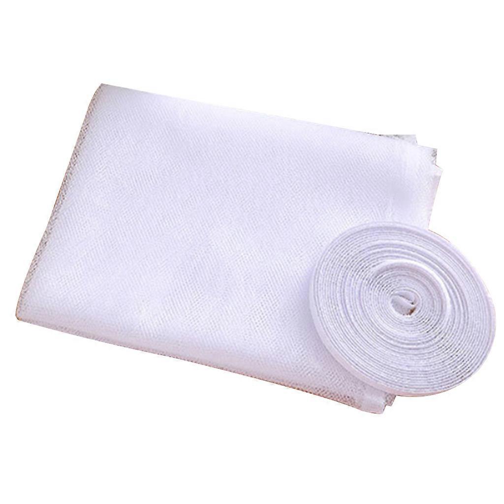 Insect Screen Curtain Window Mesh Net Fly Bug Mosquitoes for Protection Netting Self-adhesive with Tape