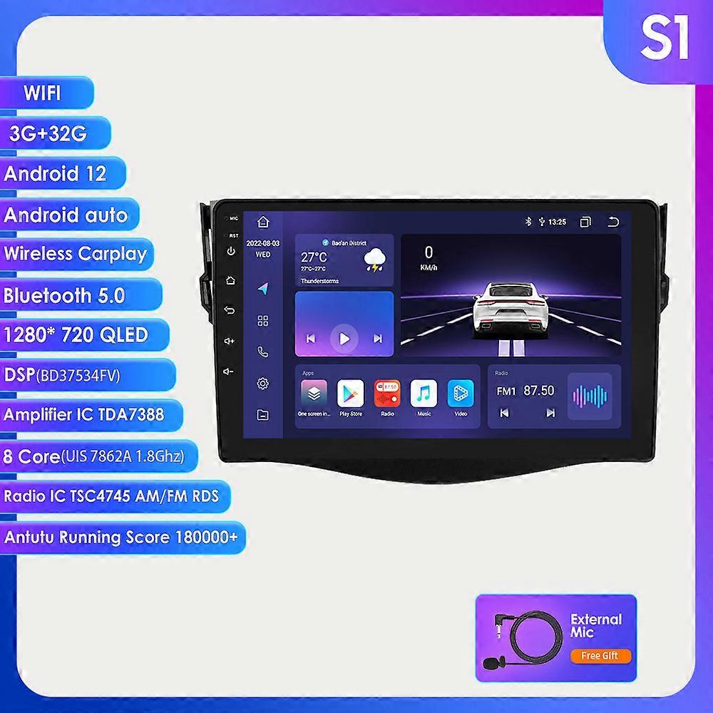 Android Car Multimedia Player for Toyota RAV4 Rav 4 2006 2007 2008 2009 2010 2011 2012 GPS 9inch Stereo Radio Video Autoradio