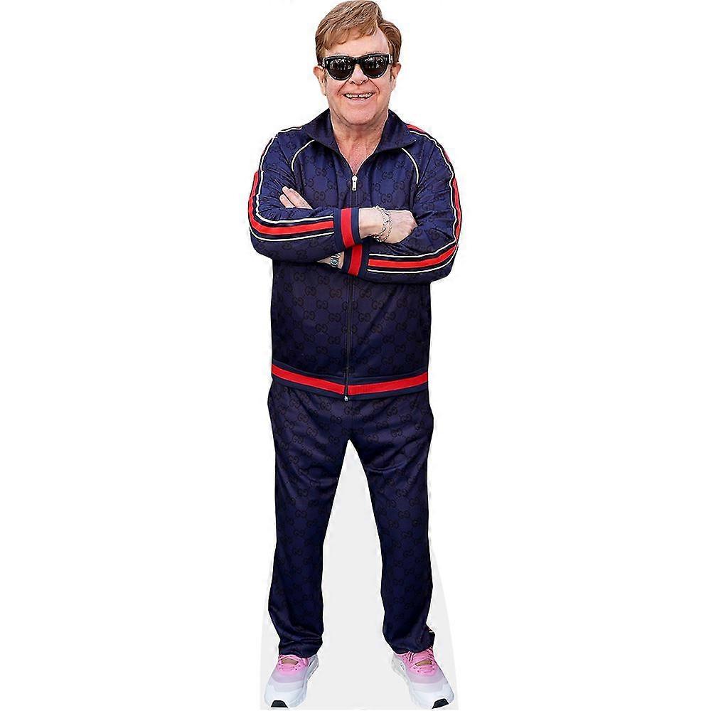 Elton John (Tracksuit) Cardboard Cutout (lifesize OR mini size). Standee. Stand Up.