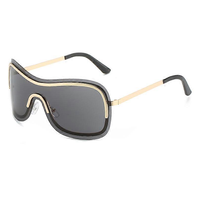 Y2K sunglasses gold frame all gray