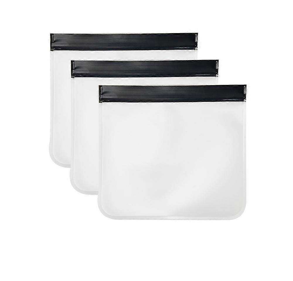 3pcs Transparent Toiletry Bag 20cm X 22cm