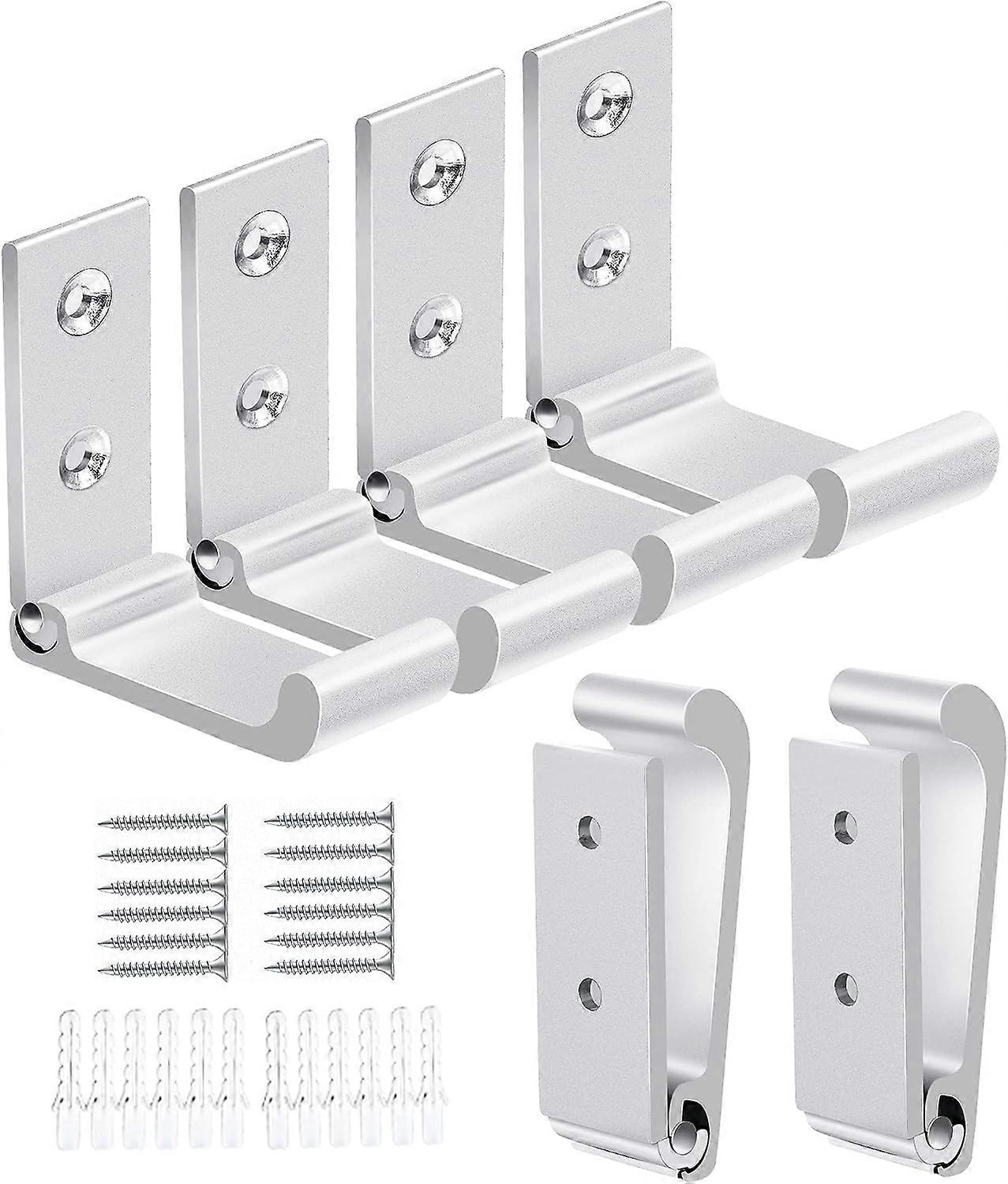Foldable Coat Hooks Wall Hooks 6 Pack Hooks for Hanging Coats Jacket Towel Keys Bags Heavy Duty Wall Mounted Folding Hooks