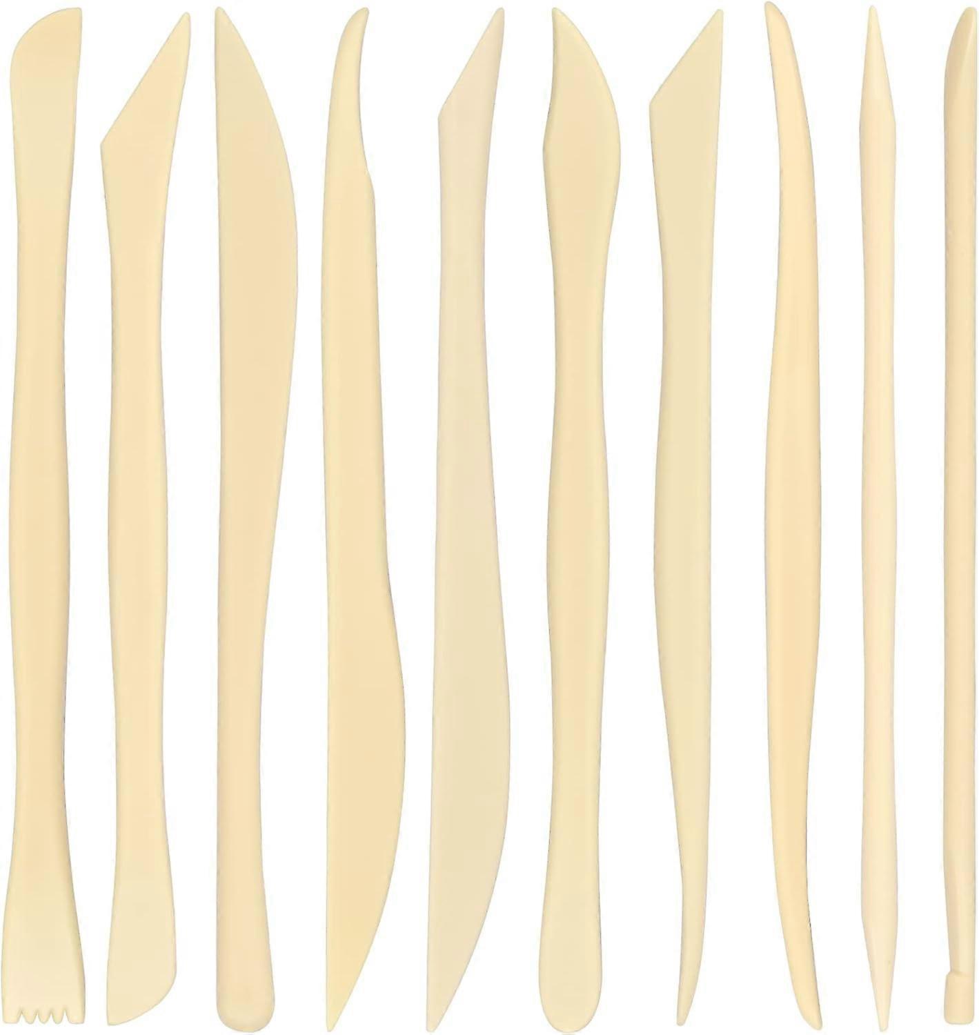 Sculpting Tools Set - 10 Pieces Plastic Modeling Tools for Clay Pottery