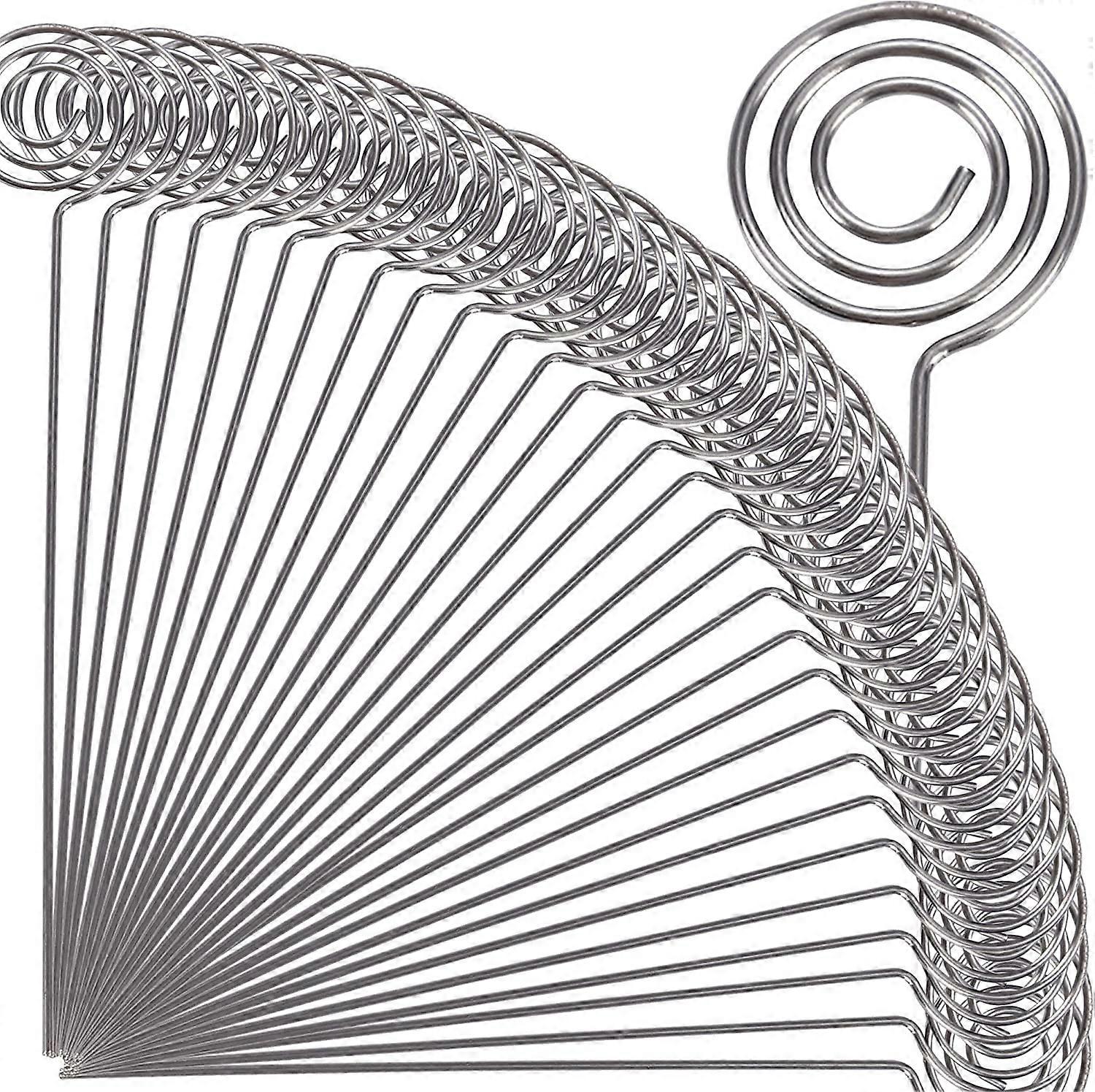 50pcs 4.7''L Bricolage Artisanat Fil Clip Table Porte-Carte Note Mémo Titulaire Pince En Métal, Étoile (A-5-F6)
