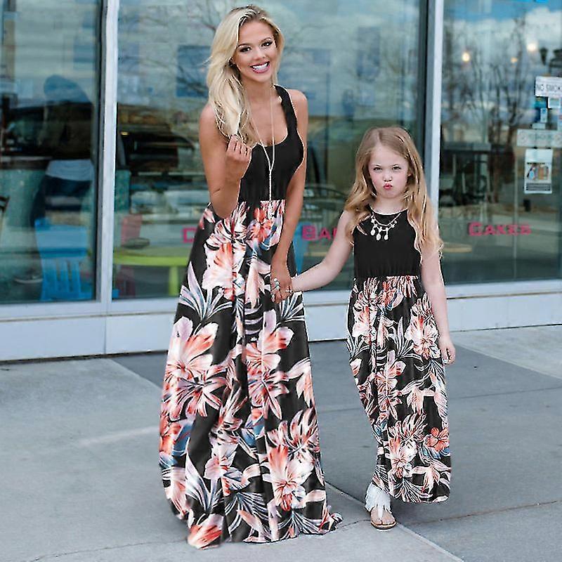 Baby Girl Maxi Dress For Mom And Daughter New Family Matching Maxi