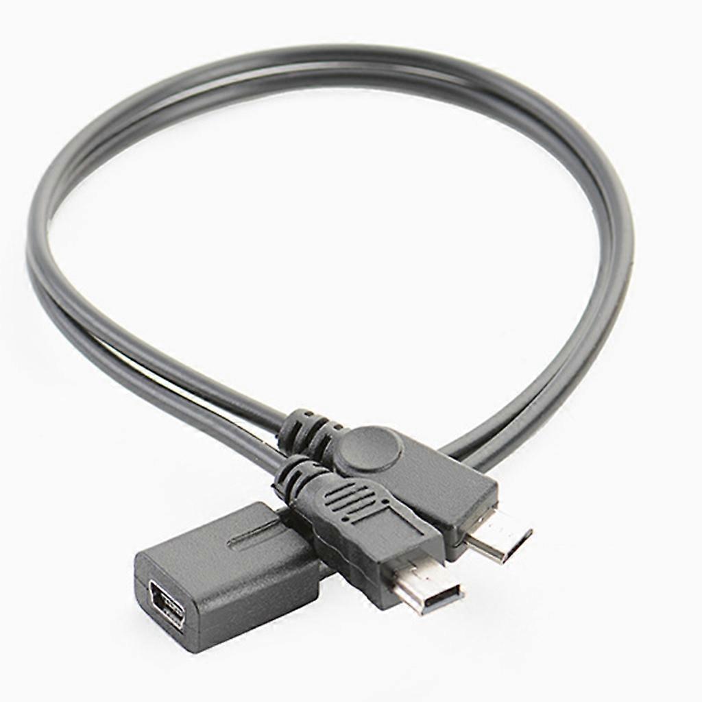Mini-USB-Splitterkabel Mini-Buchse zu Stecker Micro-USB-Stecker-Ladekabel