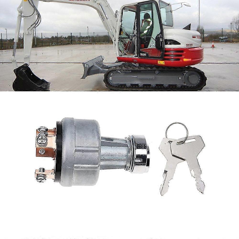 1700100023 1700100052 H806 Ignition Switch With 2 Keys For Takeuchi Excavator Ignition Switch Lock