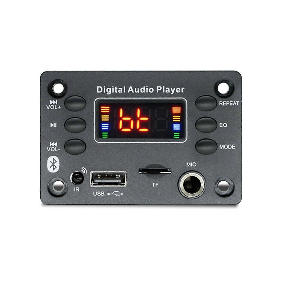 12V MP3 Player Decoder Board Bluetooth 5.0 Car FM Radio Module TF USB 6.5mm WMA Player Decoder